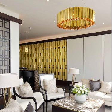 Modern Interior Lighting – Tom Kirk Facet Polished Chandelier for Stylish Homes