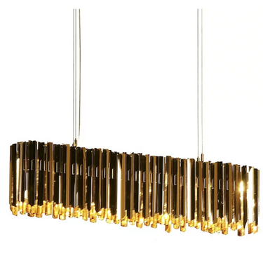 Ambient lighting solution: Innermost Facet chandelier for living room decor. 
