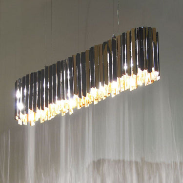 Linear chandelier, view | Facet Lozenge by Innermost (3)