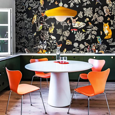 Contemporary black Hoxton suspension light for restaurant. office or studio