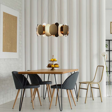 luxury brass chandelier with G9 bulbs for modern living spaces