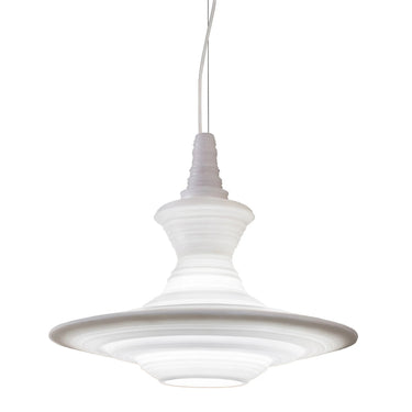 Stupa 56 White Pendant Light, Good Design Award 2015 winner, by Freshwest for Innermost lighting collection.