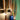 Macmaster Iris sculpted wood floor lamp, architectural lighting 