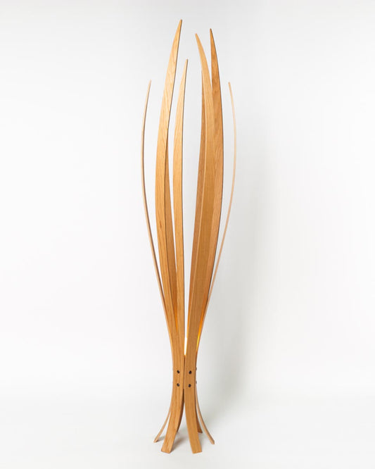 Iris Floor Lamp by MacMaster Design - Oak Wood