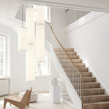 Astep Isol Suspension 30/76 pendant light, detail of the acoustic fabric