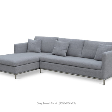 Istanbul Modern Sectional Sofa by SohoConcept – Stainless Steel Base - NE