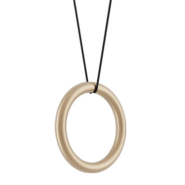 Minimal Italian LED pendant with matte black ring and flexible cable installation