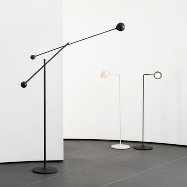 Modern classic accent floor lamp with minimalist metal frame