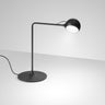 Modern Ixa LED table lamp with adjustable magnetic head for home office or hotel room lighting anthracite
