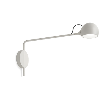 Artemide Ixa integrated LED wall sconce 465 lumens 90 CRI in White/Grey finish