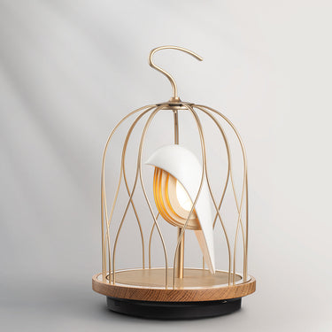 Ivory White Jingoo by Daqiconcept lit softly against a pale wall
