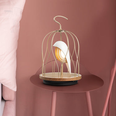 Ivory White Jingoo by Daqiconcept on a small pink side table