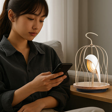 Relaxing with music from the Ivory White Jingoo by Daqiconcept