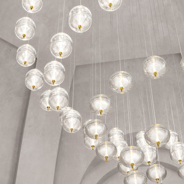 Lodes Jefferson Small Pendant in Black Chrome with integrated 3W LED and elegant Bohemian style