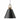 Designer Jim Cone LED hanging light with metal shade in matte grey