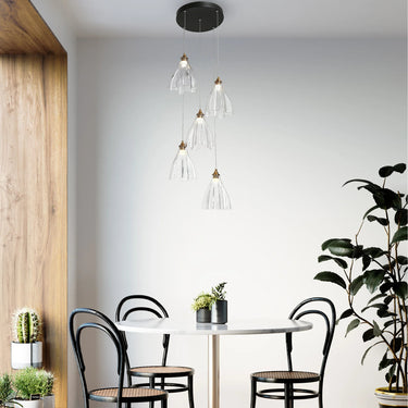 Dining Room Chandelier with Unique Japanese-Inspired Design