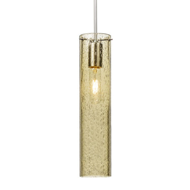 Besa Lighting Juni 16 pendant with handcrafted gold bubble glass shade