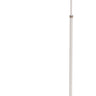 House of Troy Kirby LED adjustable floor lamp in white with satin nickel accents