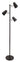 House of Troy Kirby LED three light floor lamp in black with satin nickel accents K130-BLK