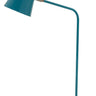 House of Troy Kirby LED task lamp in teal with satin nickel accents and USB port