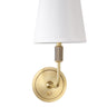 House of Troy Killington Brushed Brass direct wire wall lamp with full range dimmer