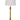 House of Troy Killington Brushed Brass table lamp with USB port and hardback shade