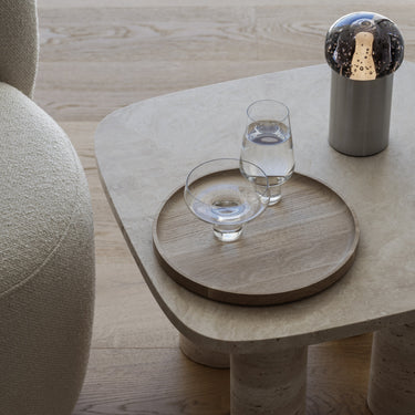 Oku Oak Round Tray Natural Blomus 64548