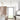 Visual Comfort Modern Ebell Small LED Flushmount - room view with pendant