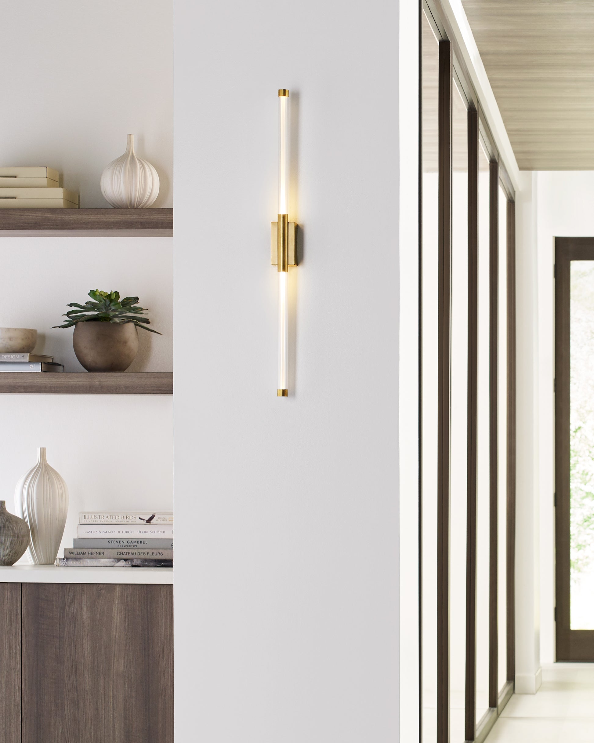 Metallic Finish Detail - Phobos Wall Sconce