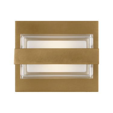 Modern Natural Brass Kamden Wall Light, 3000K LED Bathroom Lighting, Visual Comfort Modern Design
