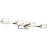 Chrome Kamden 4-Light Bathroom Wall Light | Modern Vanity Fixture by Visual Comfort