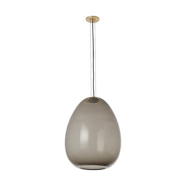 Visual Comfort Kapoor pendant light with smoke glass shade for residential dining areas and commercial interiors