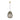 Kapoor medium pendant in smoke glass and brass for elegant home lighting or business environments