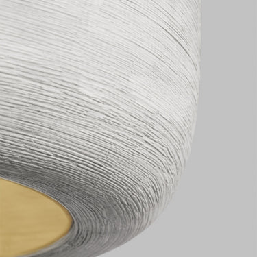 Modern concrete white ceramic pendant light for residential lofts and commercial retail lighting installations