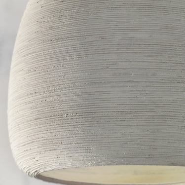 Large Karam Concrete/White pendant light ideal for commercial hospitality lighting and residential dining rooms