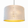 Versatile Wood Drum Pendant Light - Residential & Commercial
