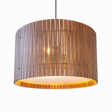 Stylish Wooden Hanging Light - Ideal for Home or Office