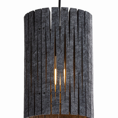 Unique Pattern Felt Pendant Light for Home & Business, Charcoal