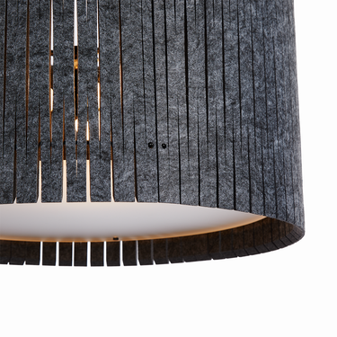 Modern PET felt drum pendant light for residential spaces.