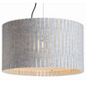 Acrylic diffuser detail providing even illumination from a drum light with Beige felt shade.