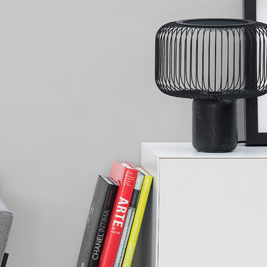 Keshi T marble table lamp by David Abad
