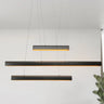 41" Black & Gold LED Chandelier for Kitchen Island