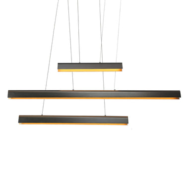 Dimmable LED Linear Chandelier with Brushed Nickel Finish