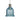 Besa Kiba Blue Bubble Glass Mini Pendant Light with LED Illumination