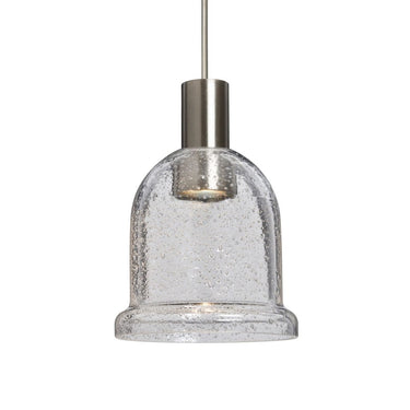 Handcrafted Clear Bubble Glass Pendant Light for Kitchen Island and Dining Room