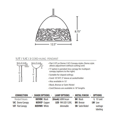 Besa Lighting Kiev LED Pendant Light