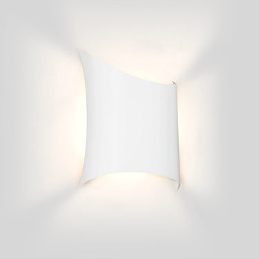 Modern Besa Kite white wall light with integrated LED and frosted acrylic diffuser