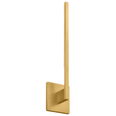 Visual Comfort Klee 20 LED wall sconce, up or down mounting, modern minimalist design, 90 CRI lighting, natural brass
