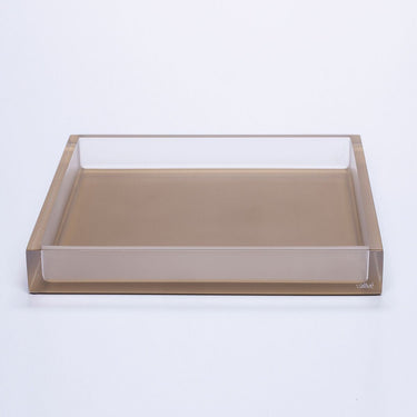 Square Large Tray by Vallvé, in a styled bathroom