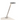 Koncept silver LED task lamp with tunable white light and 90+ CRI for modern study or home workspace